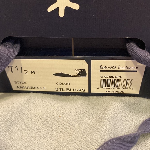 Splendid Soft blue almost grey kid suede flats - Picture 2 of 7